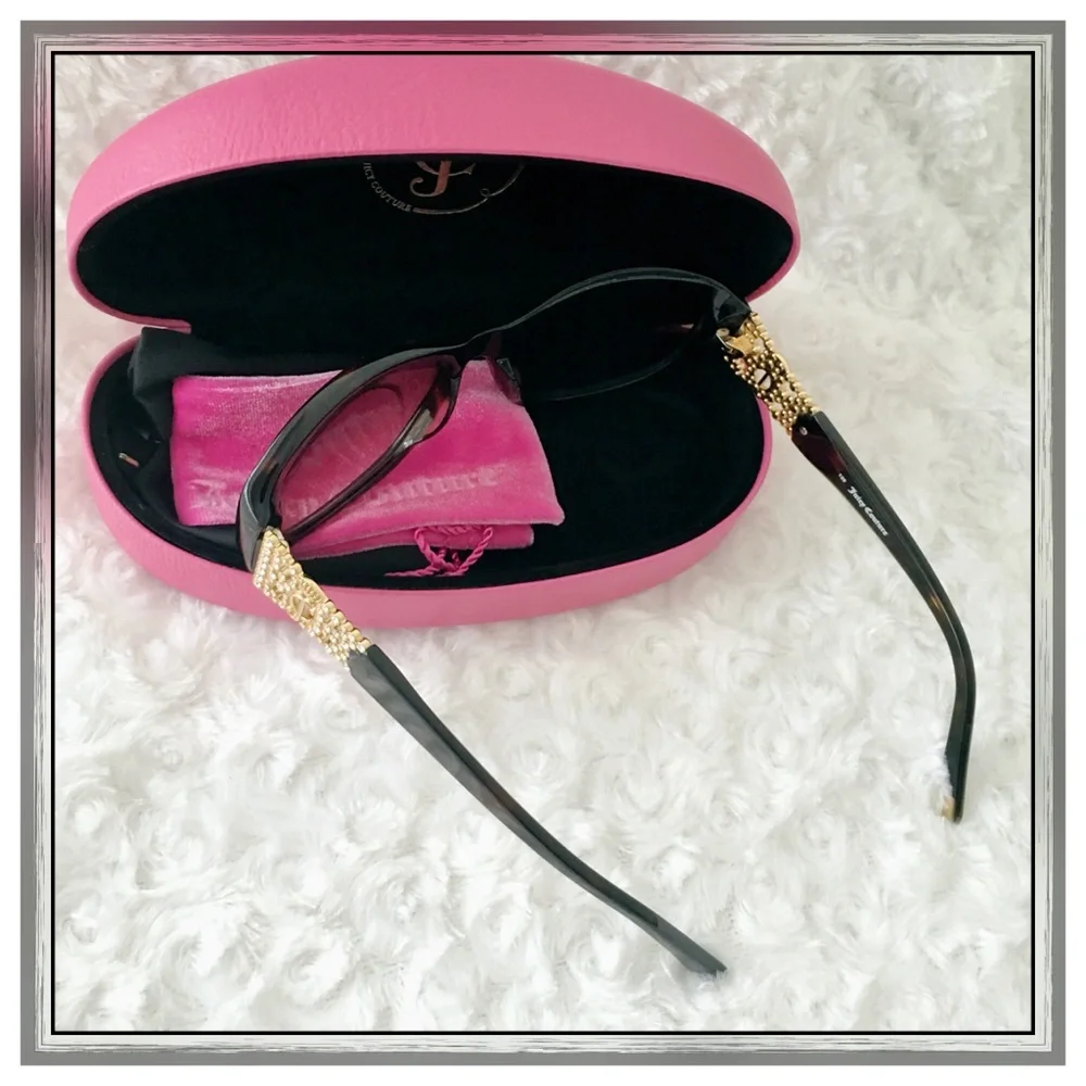 Juicy Couture Tortoiseshell Sunglasses with Brown Gradient Lenses